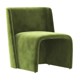 Legacy velvet armchair